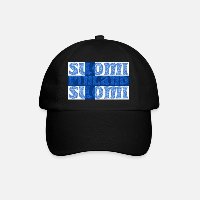 Finland Finland flag - Baseball Cap - black/black