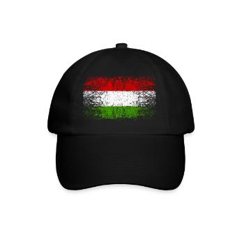 Hongrie 002 dessins ronds - Casquette classique - noir/noir - Devant