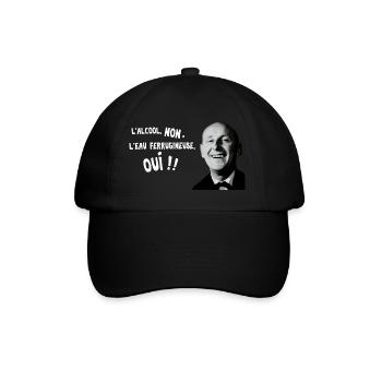 L'eau ferrugineuse, oui ! - Casquette classique - noir/noir - Devant