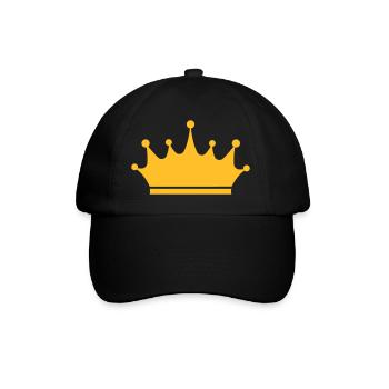 Krone - Baseballkappe - Schwarz/Schwarz - Vorne