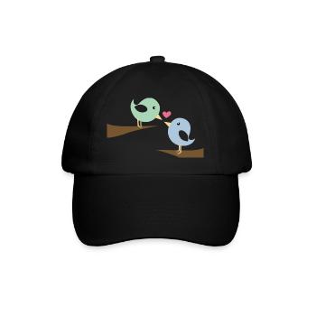 Amoureux des oiseaux - Casquette classique - noir/noir - Devant
