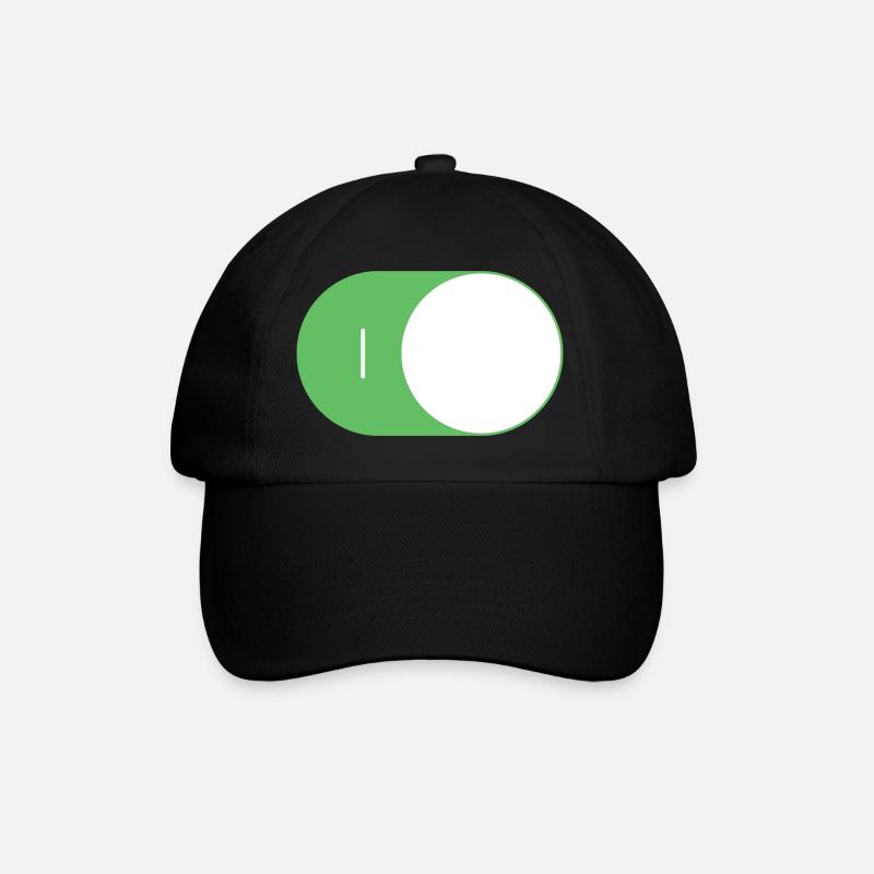 On/Off Switch ON/OFF - Baseball Cap - black/black