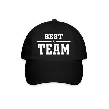 Best team, group, gift idea - Baseball Cap - black/black - Front