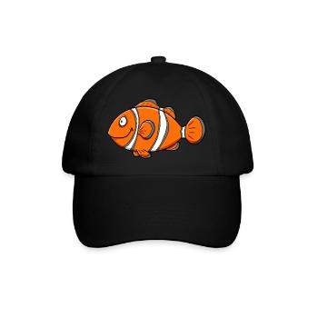Clownfisch - Baseballkappe - Schwarz/Schwarz - Vorne