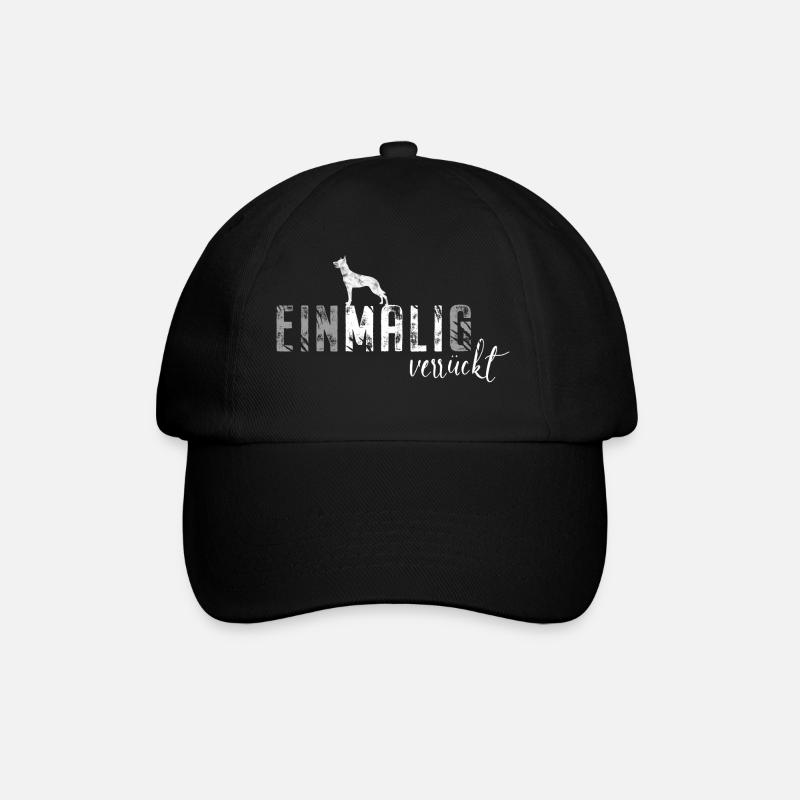 Malinois EINMALIG VERRÜCKT - Baseballkappe - Schwarz/Schwarz