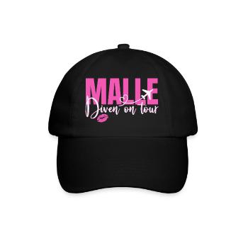 Mallorca Sprüche Malle Diven On Tour Urlaub Party - Baseballkappe - Schwarz/Schwarz - Vorne