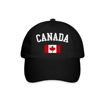 Canada Arc with Maple Flag - Baseball Cap - black/black - Front