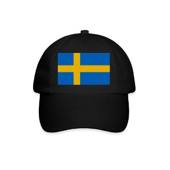 Sweden Flag - Baseball Cap - black/black - Front