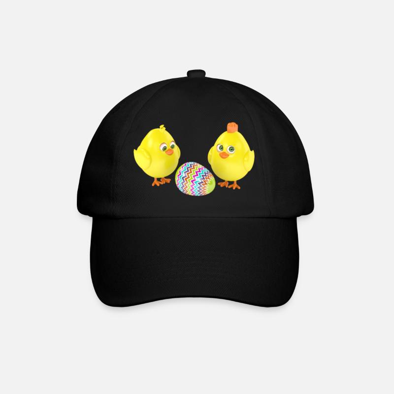 Ostern - Baseballkappe - Schwarz/Schwarz