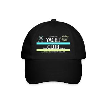Yacht Club Vintage Collage - Baseball Cap - black/black - Front