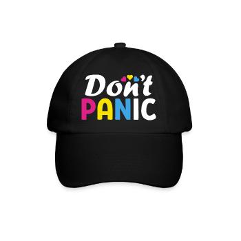 Don’t Panic Pan LGBTQ Pride Month Gay - Casquette classique - noir/noir - Devant