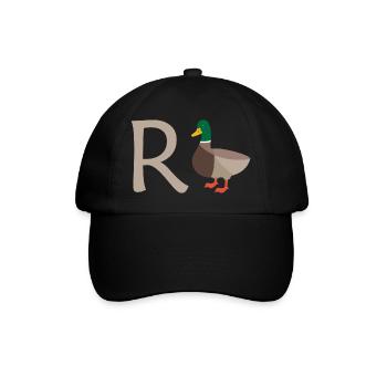 Rente Ente Ruhestand Pension Frührente Geschenk - Baseballkappe - Schwarz/Schwarz - Vorne