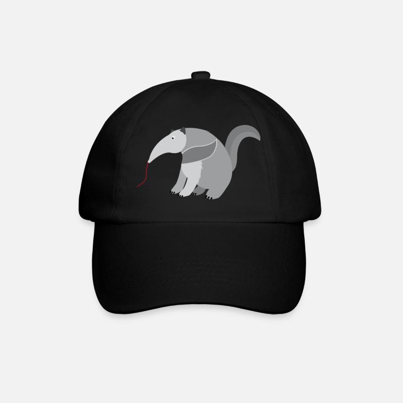Ameisenbär - Baseballkappe - Schwarz/Schwarz