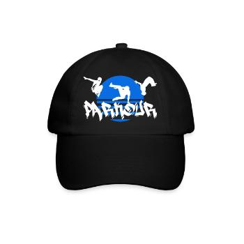 Parkour - Baseballkappe - Schwarz/Schwarz - Vorne