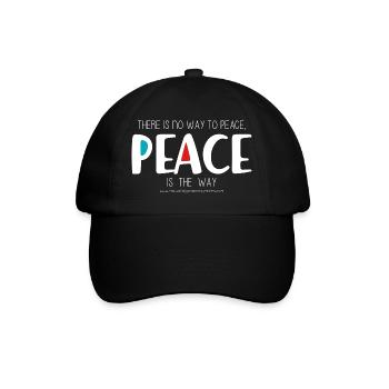Peace 2 (dunkel) - Baseballkappe - Schwarz/Schwarz - Vorne