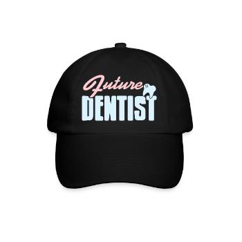 Futur dentiste Génial Dentiste T-Shirt Présent - Casquette classique - noir/noir - Devant