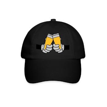 Verre de bière toast 2 Friends - Casquette classique - noir/noir - Devant