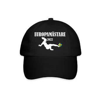 Europamästare | Europameister Frauenfußball Frauen - Baseballkappe - Schwarz/Schwarz - Vorne