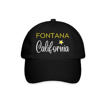 Fontana California - Casquette classique - noir/noir - Devant
