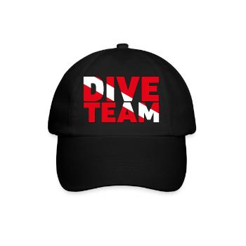 Dive Team. Perfect design for your diving team. - Baseball Cap - black/black - Front