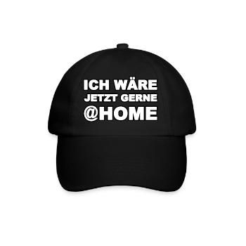 Arbeit - Baseballkappe - Schwarz/Schwarz - Vorne