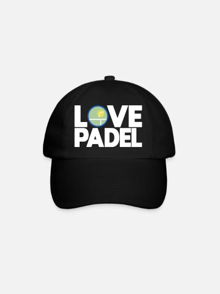 Padel - Cadeau pour amateur de padel - Casquette classique - noir/noir
