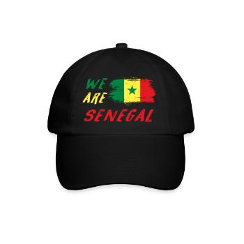 We are Senegal - Baseball Cap - black/black - Front
