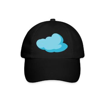 Wolke Blau Cloud Himmel Geschenkidee - Baseballkappe - Schwarz/Schwarz - Vorne