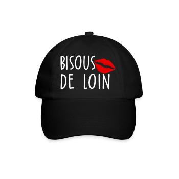 Bisous de loin - Casquette classique - noir/noir - Devant