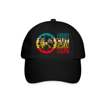 Measure Cut Swear Repeat Carpenter - Baseball Cap - black/black - Front