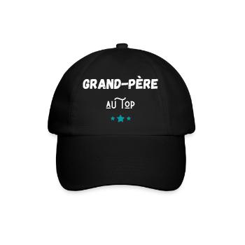 Grand-père au top idée cadeau - Casquette classique - noir/noir - Devant