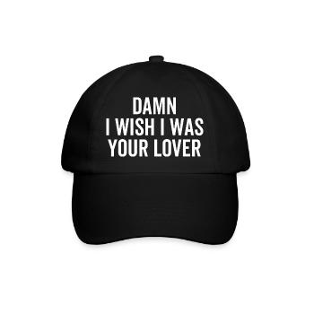 Merde, j’aimerais être ton amant - Casquette classique - noir/noir - Devant