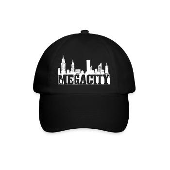 Ville géante blanche - Casquette classique - noir/noir - Devant