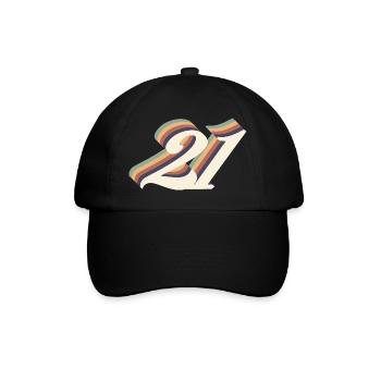 21st anniversary vintage - Baseball Cap - black/black - Front