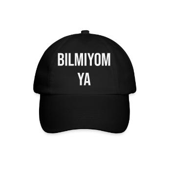 Bilmiyom ya - Baseballkappe - Schwarz/Schwarz - Vorne