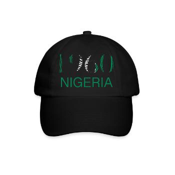 Nigeria Nigerian Africa Flag Pride I Gift - Baseball Cap - black/black - Front