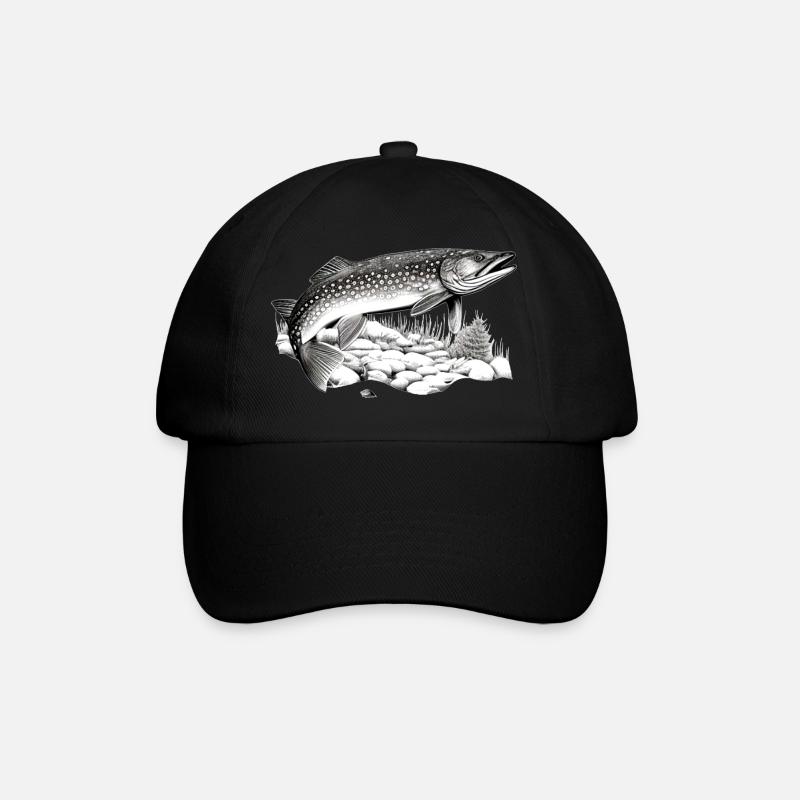 Hecht - Baseballkappe - Schwarz/Schwarz