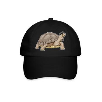 Peintre de tortue peinture au pinceau - Casquette classique - noir/noir - Devant