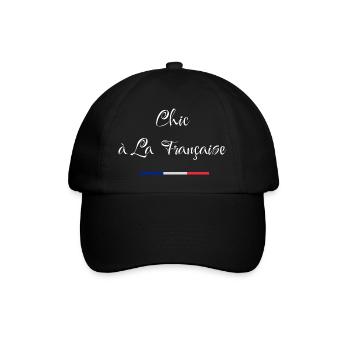 Chic à la française - Casquette classique - noir/noir - Devant