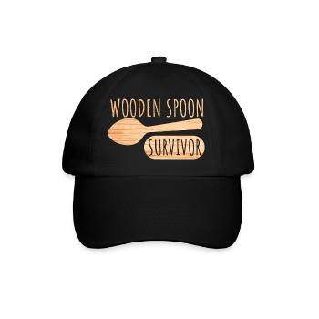 Wooden Spoon Survivor - Baseball Cap - black/black - Front