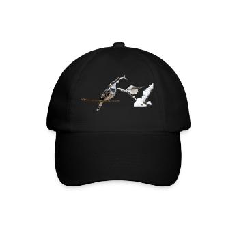 oiseaux mignon - Casquette classique - noir/noir - Devant