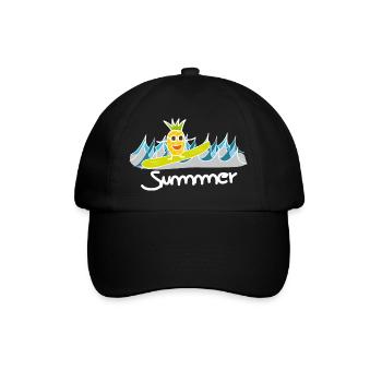 Pineapple Summer - Baseball Cap - black/black - Front