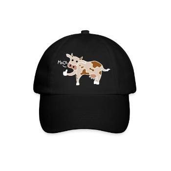 Mool / Cool Cow Thumbs Up (Blanc) - Casquette classique - noir/noir - Devant