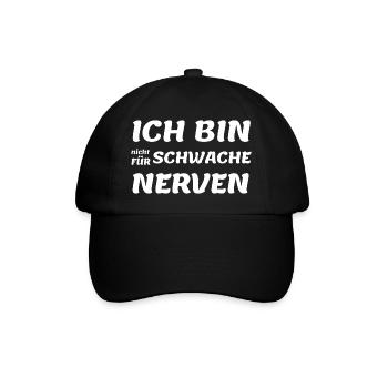 Spruch Shirt, Listige Spüche! - Baseballkappe - Schwarz/Schwarz - Vorne