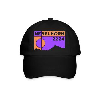Nebelhorn Finisher Climbing Hiking Oberstdorf - Baseball Cap - black/black - Front