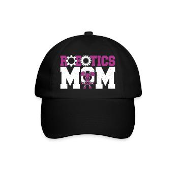 Drôle de robotique Maman Droïde Bâtisseuse Mère Femmes - Casquette classique - noir/noir - Devant