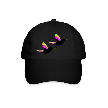 Hummingbird Birds - Baseball Cap - black/black - Front