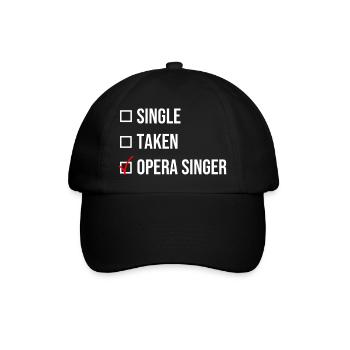 Single Taken Chanteur d’opéra chanteur blanc chanteur - Casquette classique - noir/noir - Devant