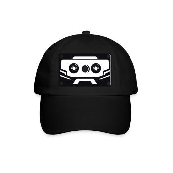 Résonance rétro : Vintage Cassette Tape Art - Casquette classique - noir/noir - Devant