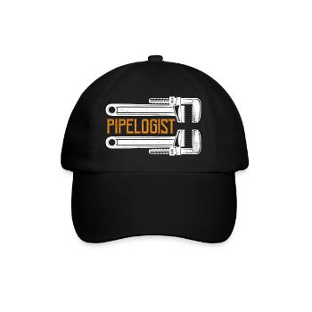 Pipelogist Pipefitter Wrench Plumber - Baseball Cap - black/black - Front